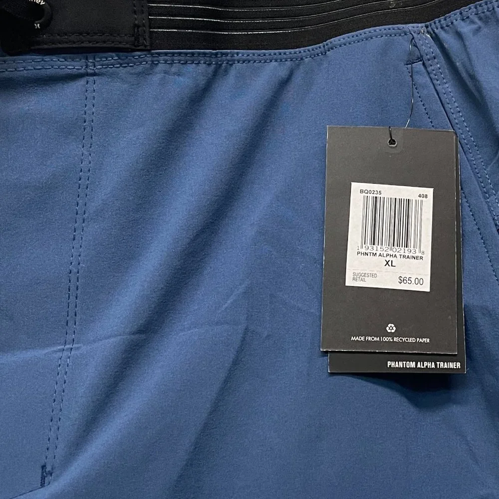 NWT! Hurley Men's Swimming Trunks‎ Polyester/Spandex Blend BQ0235 408 (Bue/Med)